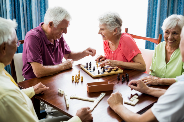 senior doing activity